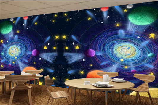 Avikalp MWZ3483 Planets Stars Solar Systems HD Wallpaper for Disco Club Karaoke
