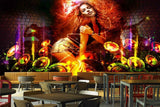 Avikalp MWZ3485 Musical Instruments Girl Dj HD Wallpaper for Disco Club Karaoke