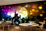 Avikalp MWZ3488 Music Dancing Singing Bubbles HD Wallpaper for Disco Club Karaoke