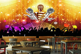 Avikalp MWZ3503 Music Mic Singers Dancers HD Wallpaper for Disco Club Karaoke