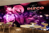 Avikalp MWZ3518 Music Dance Night Girl Singing HD Wallpaper for Disco Club Karaoke