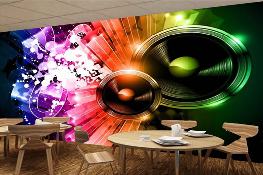 Avikalp MWZ3525 Music Signs Dj Lights HD Wallpaper for Disco Club Karaoke