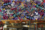 Avikalp MWZ3537 Musical Instruments Doodle Designs HD Wallpaper for Disco Club Karaoke
