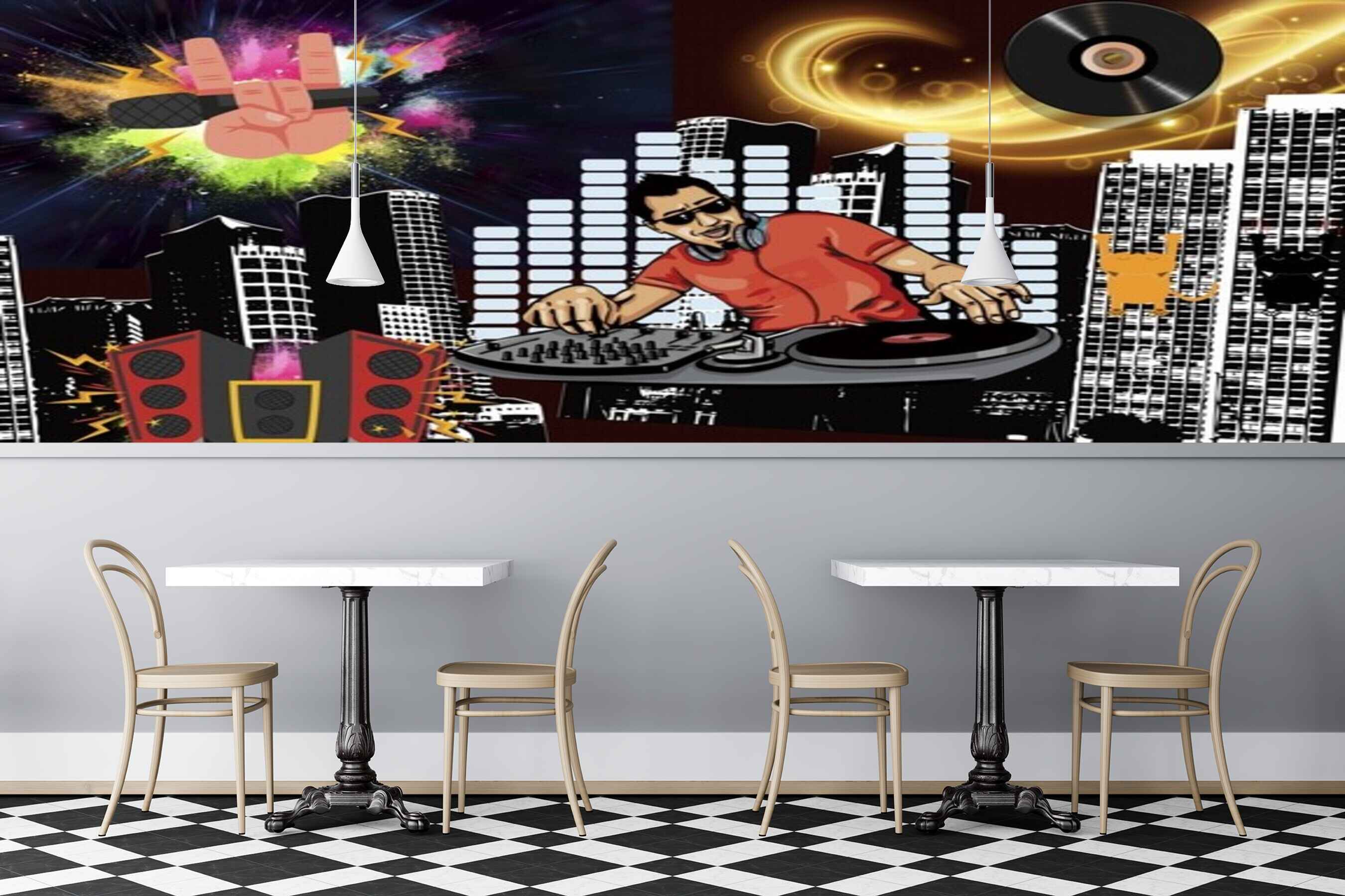 Avikalp MWZ3538 Dj Maker Singing Music Budings HD Wallpaper for Disco Club Karaoke
