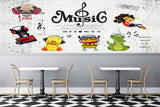 Avikalp MWZ3540 Music Toys Signs Quotes HD Wallpaper for Disco Club Karaoke