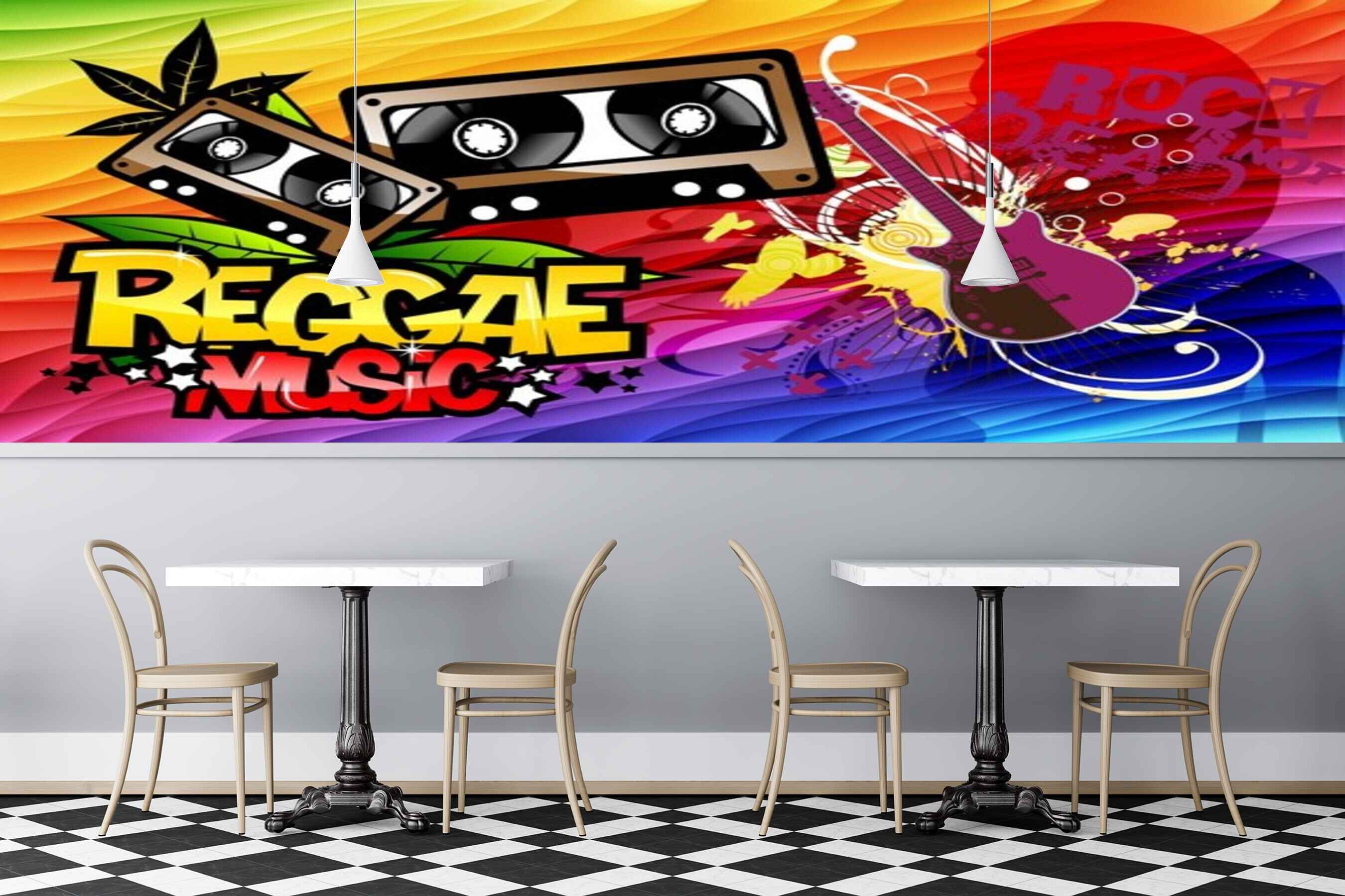 Avikalp MWZ3542 Reggage Music Guitar Tape Recorder HD Wallpaper for Disco Club Karaoke