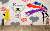 Avikalp MWZ3545 Fashion Designing Girls Lipsticks Deer HD Wallpaper for Fashion Boutique