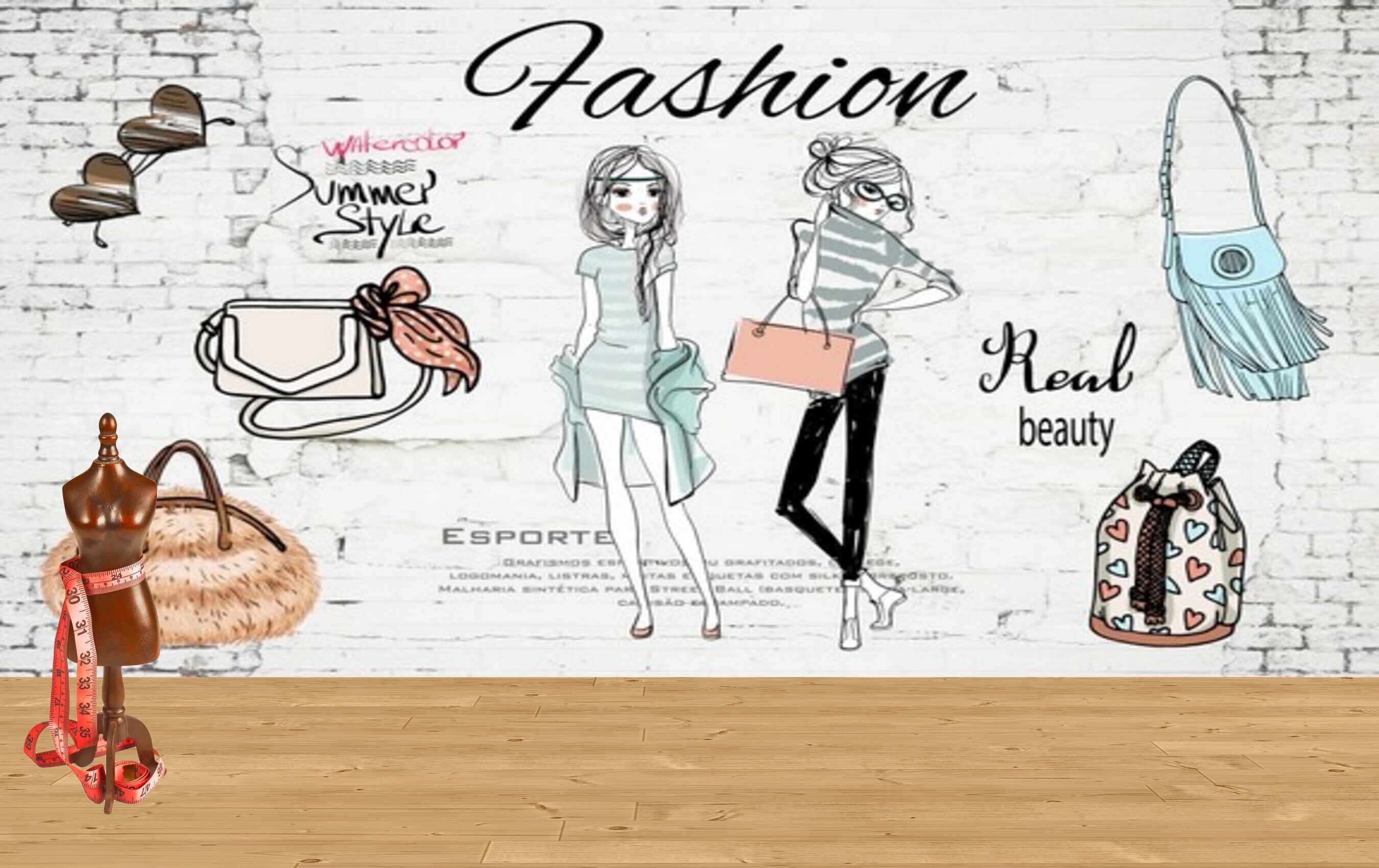 Avikalp MWZ3558 Fashion Real Beauty Style Clothes HD Wallpaper for Fashion Boutique
