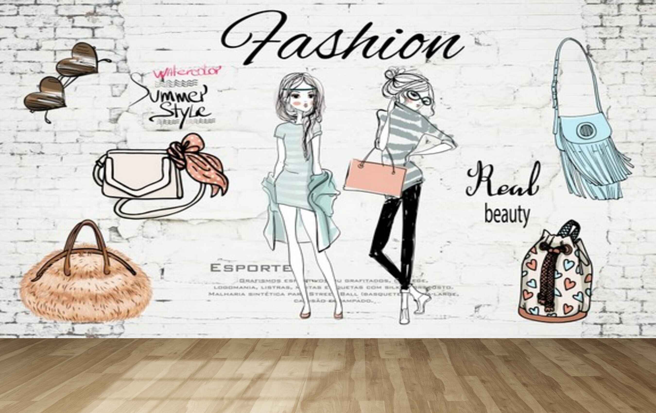Avikalp MWZ3558 Fashion Real Beauty Style Clothes HD Wallpaper for Fashion Boutique