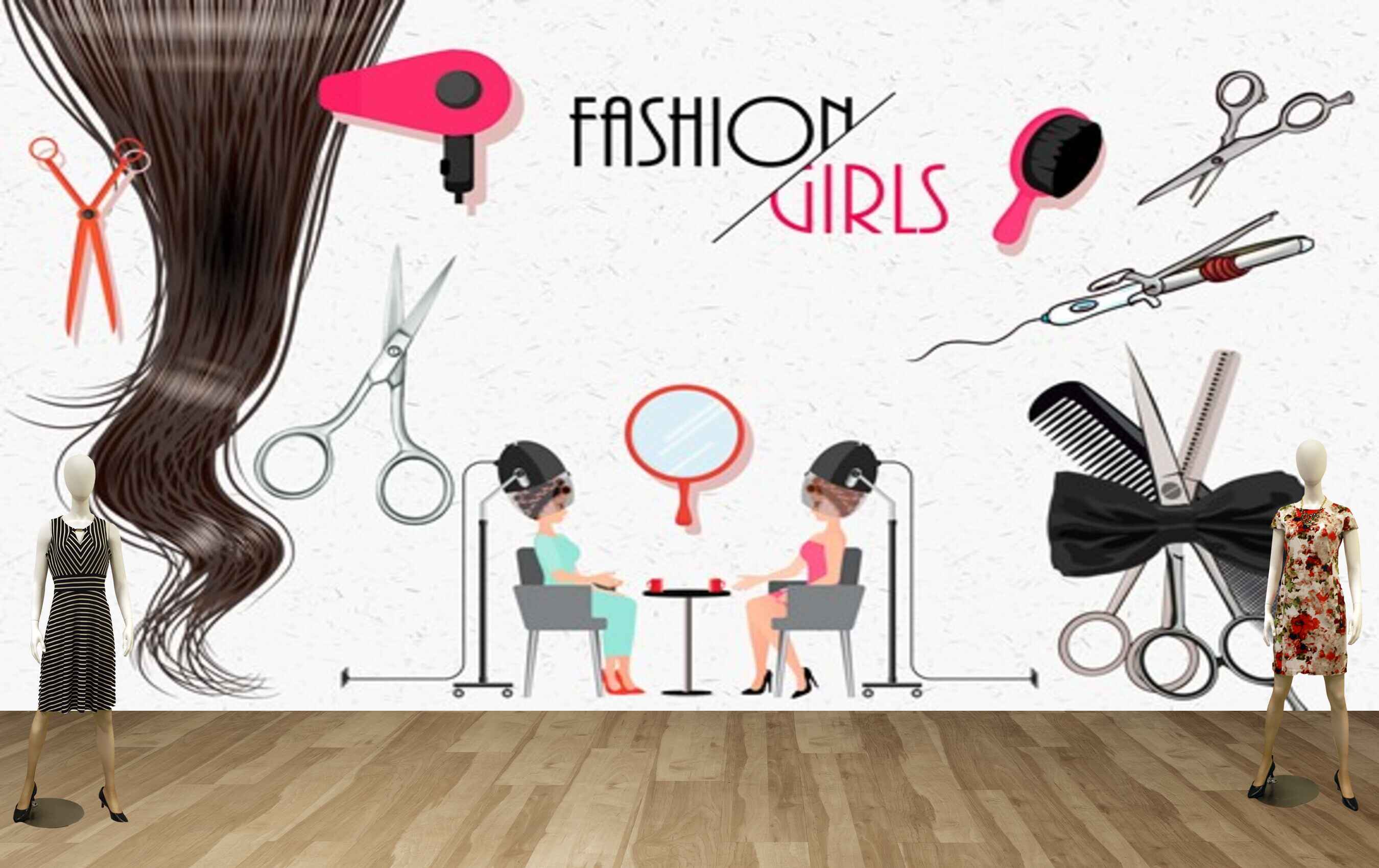 Avikalp MWZ3559 Fashion Girls Hair Dressing Scissors HD Wallpaper for Fashion Boutique