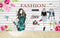 Avikalp MWZ3563 Fashion Girls Womens Day Roses Birds HD Wallpaper for Fashion Boutique