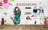 Avikalp MWZ3563 Fashion Girls Womens Day Roses Birds HD Wallpaper for Fashion Boutique