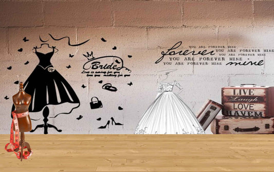 Avikalp MWZ3564 Bride Fashion Clothes Quotes HD Wallpaper for Fashion Boutique