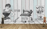 Avikalp MWZ3568 Tailors Clothes Scissors Machine HD Wallpaper for Fashion Boutique