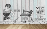 Avikalp MWZ3568 Tailors Clothes Scissors Machine HD Wallpaper for Fashion Boutique
