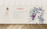 Avikalp MWZ3570 Girls Fashion Hair Styles HD Wallpaper for Fashion Boutique