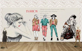 Avikalp MWZ3574 Fashion Clothes Girls HD Wallpaper for Fashion Boutique
