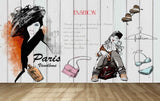 Avikalp MWZ3578 Fashion Paris Vendome Dress Girls HD Wallpaper for Fashion Boutique