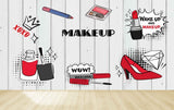 Avikalp MWZ3586 Makeup Items Nail Polish Shoes Xoxo HD Wallpaper for Fashion Boutique