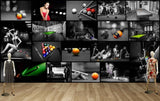 Avikalp MWZ3595 Tables Billiads Girls Playing HD Wallpaper for Gym Fitness
