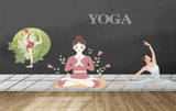 Avikalp MWZ3598 Yoga Meditation Peace Girls HD Wallpaper for Gym Fitness
