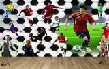 Avikalp MWZ3600 Foot Ball Players Young Boys HD Wallpaper for Gym Fitness
