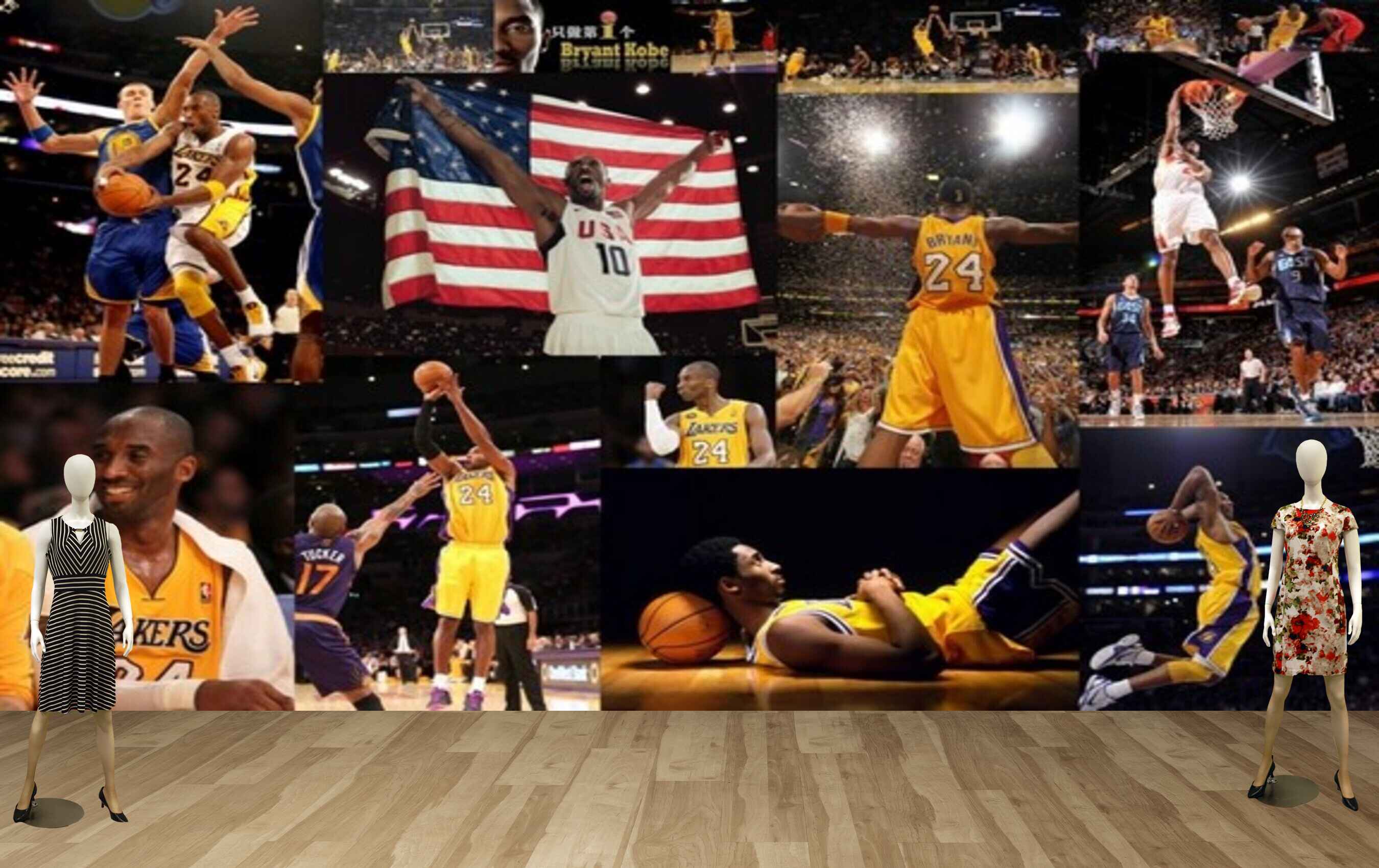 Avikalp MWZ3601 Basket Ball Players Young Boys HD Wallpaper for Gym Fitness