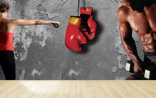 Avikalp MWZ3605 Mens Boxing Fit Boys Dumbbells HD Wallpaper for Gym Fitness