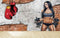 Avikalp MWZ3607 Sexy Girl Boxing Dumbbells HD Wallpaper for Gym Fitness