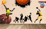 Avikalp MWZ3608 Basket Balls Players Young Boys HD Wallpaper for Gym Fitness