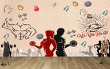 Avikalp MWZ3611 Dumbbells Weight Lifting Wrestling Exercise HD Wallpaper for Gym Fitness