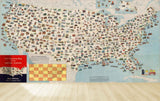 Avikalp MWZ3614 US Map Transport Systems HD Wallpaper