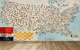 Avikalp MWZ3614 US Map Transport Systems HD Wallpaper