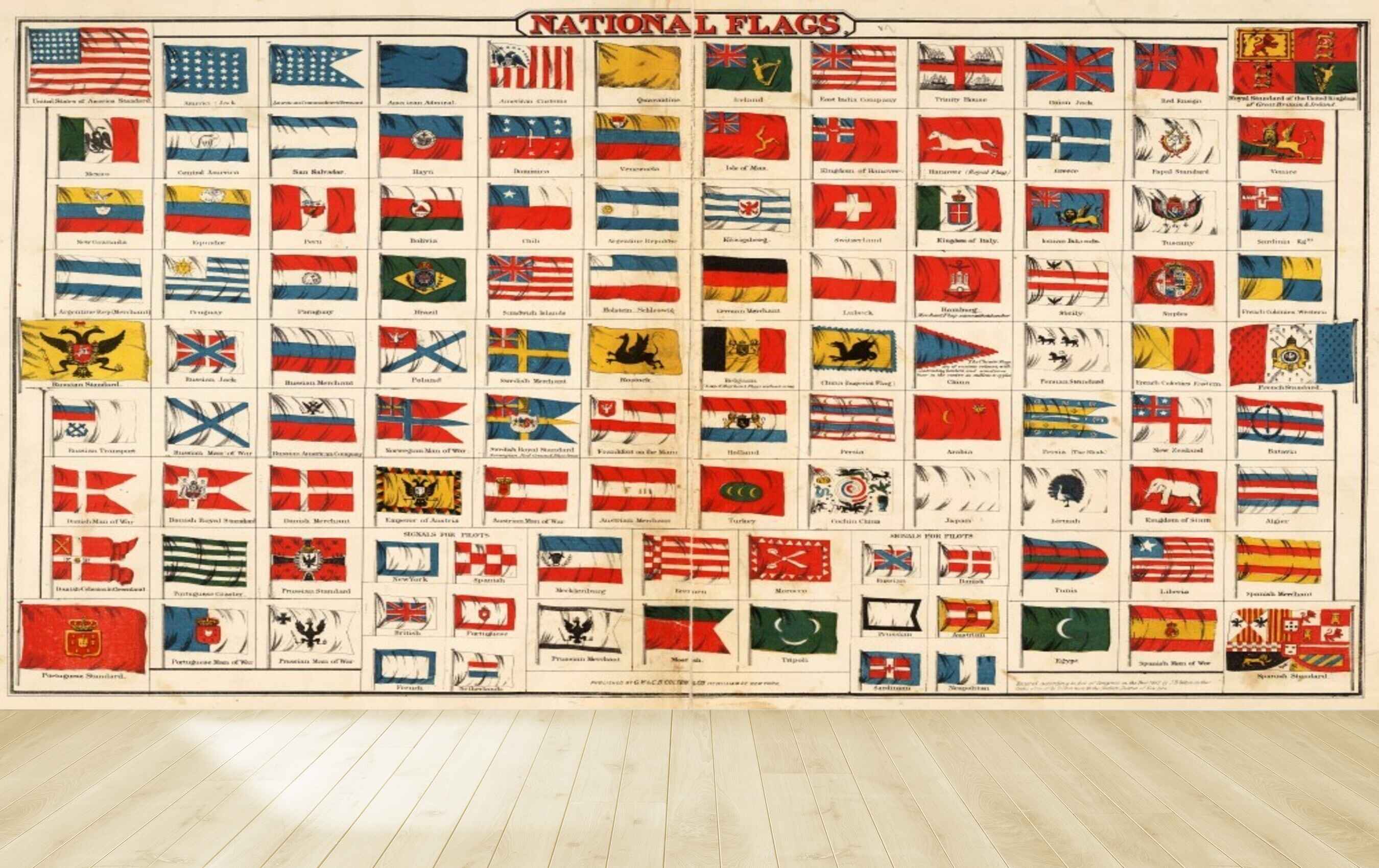 Avikalp MWZ3615 National Flags  Map HD Wallpaper