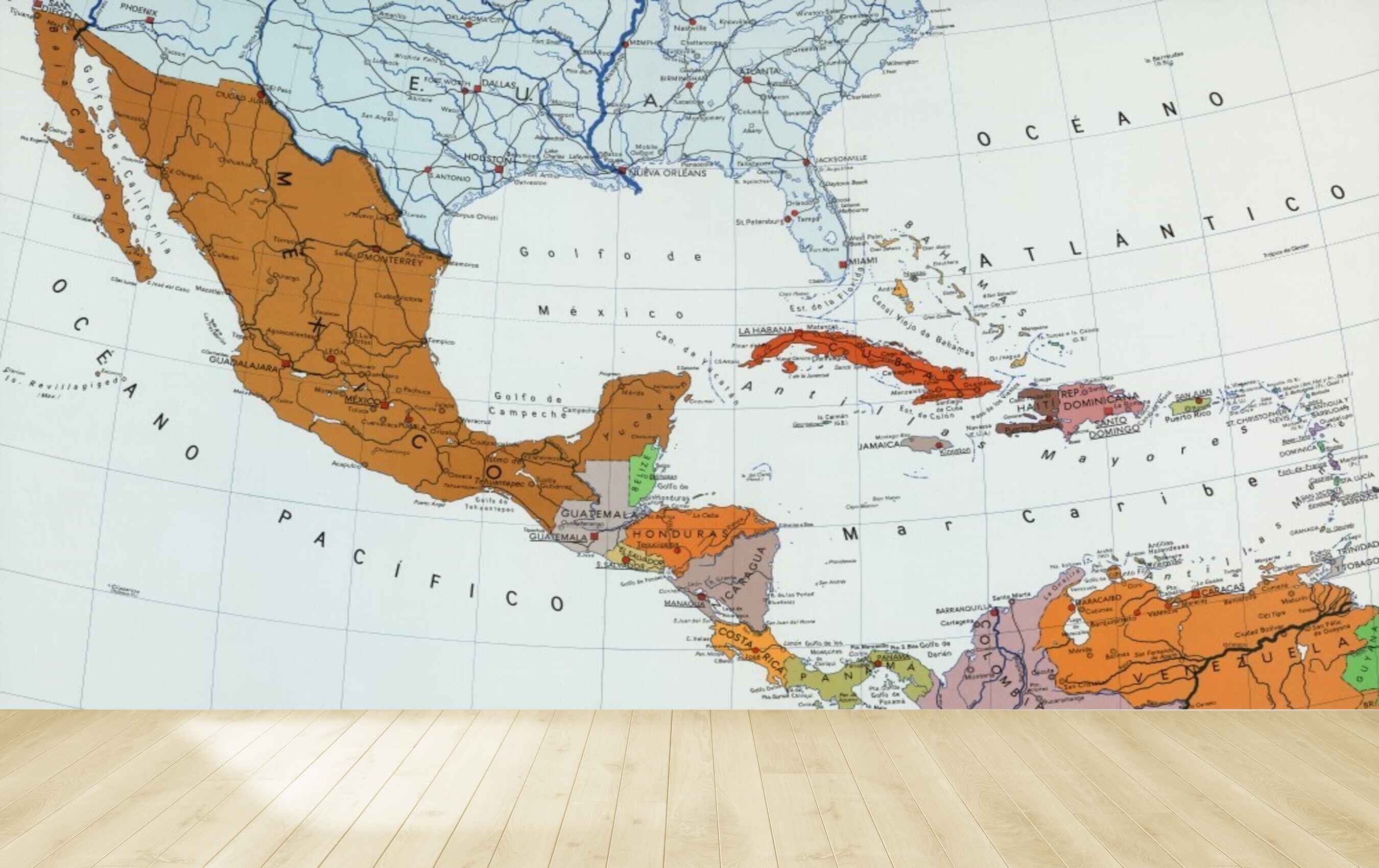 Avikalp MWZ3617 World Map Globe HD Wallpaper