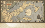 Avikalp MWZ3618 Italy Map North Direction Sea HD Wallpaper