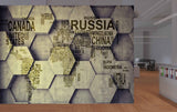 Avikalp MWZ3621 World Map Countries Names HD Wallpaper