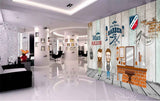 Avikalp MWZ3631 Man Salon Barber Shop Cutting Shaving HD Wallpaper for Salon Parlour