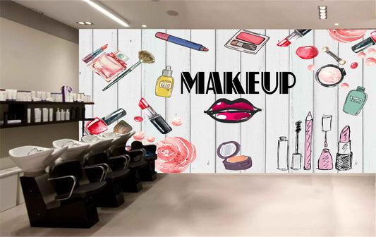 Avikalp MWZ3636 Makeup Beauty Nail Polish Lipstick HD Wallpaper for Salon Parlour