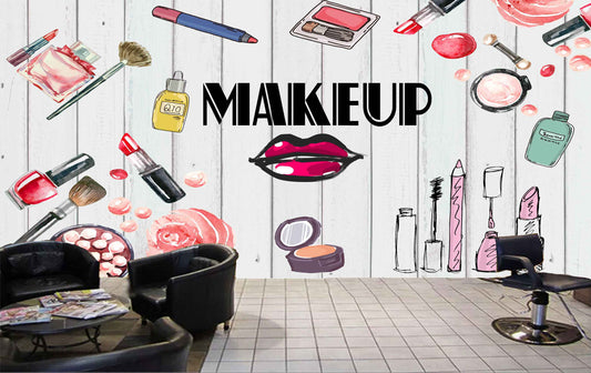 Avikalp MWZ3636 Makeup Beauty Nail Polish Lipstick HD Wallpaper for Salon Parlour