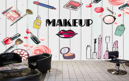 Avikalp MWZ3643 Makeup Beauty Products Fashion Styles HD Wallpaper for Salon Parlour