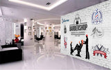 Avikalp MWZ3644 Barber Shop Haircuts Shaves HD Wallpaper for Salon Parlour