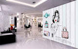 Avikalp MWZ3645 Girls Fashion Beauty Nails Lipstick HD Wallpaper for Salon Parlour