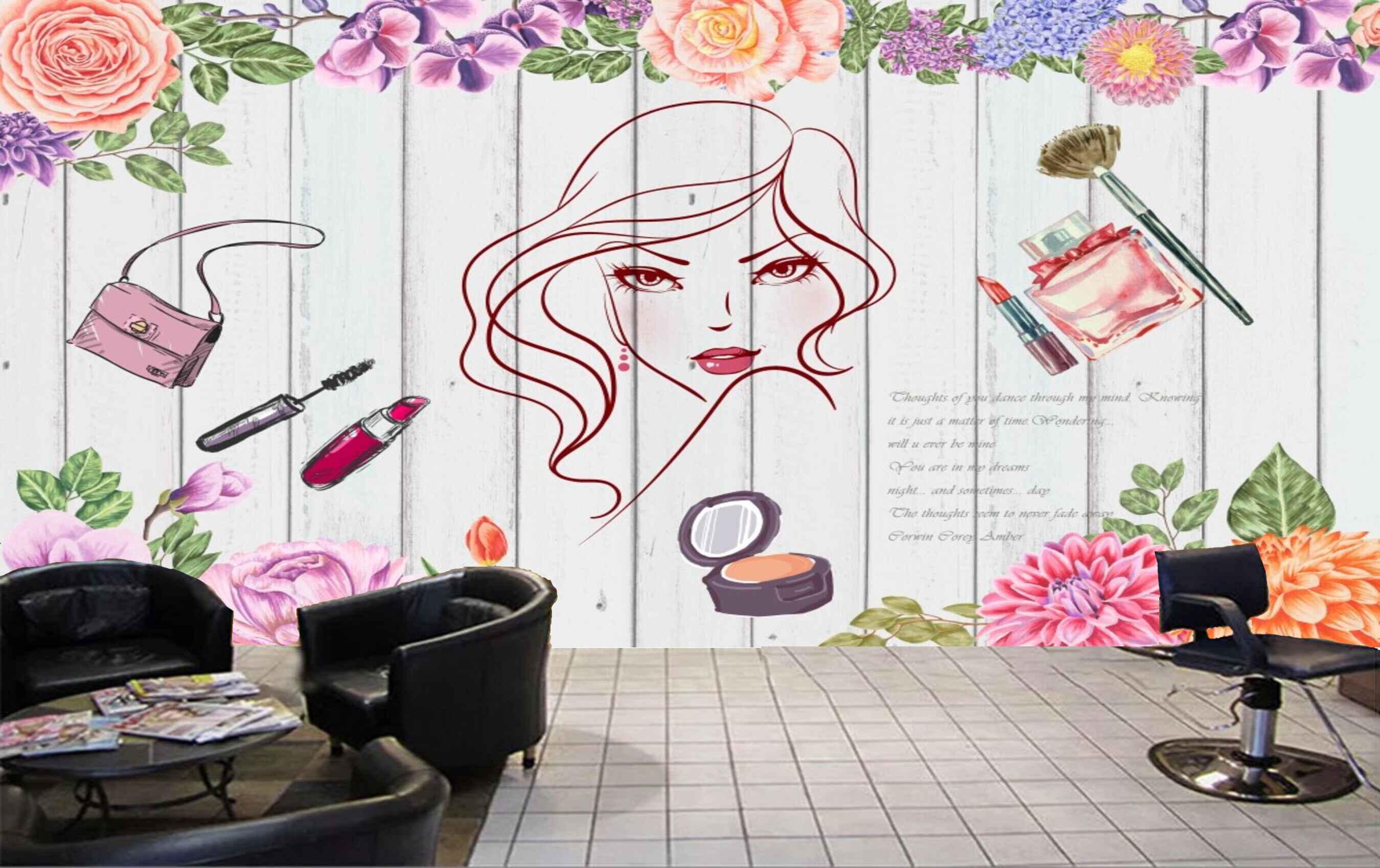 Beauty Salon Wallpaper Vector Art, Icons, and Graphics for Free Download