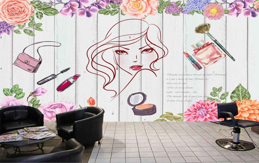 Non-Woven Saloon,Spa & Beauty Parlours Saloon Wallpaper, For Saloon,Spa &  Parlours