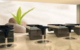 Avikalp MWZ3649 Stones Sand Leaves HD Wallpaper for Spa