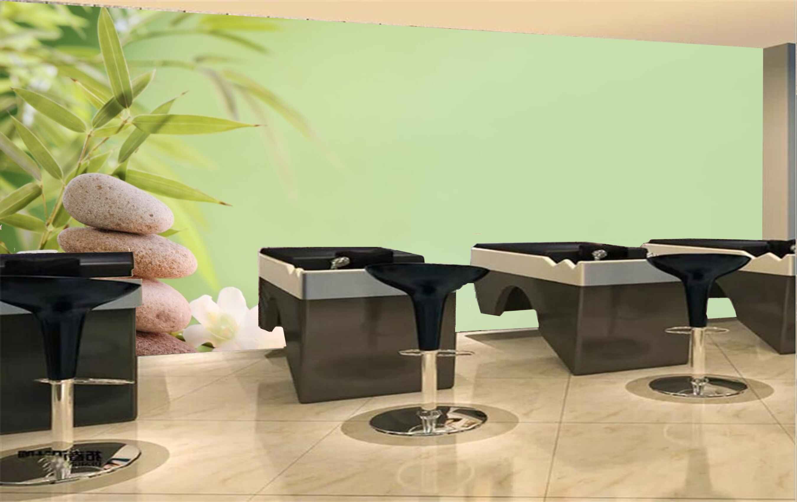 Avikalp MWZ3661 Candle White Flowers Peach Stones Leaves HD Wallpaper for Spa