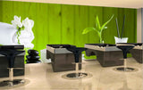 Avikalp MWZ3682 Green White Blankets Stones Leaves Oil HD Wallpaper for Spa
