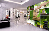 Avikalp MWZ3707 Beauty Spa Nature Stones HD Wallpaper for Spa