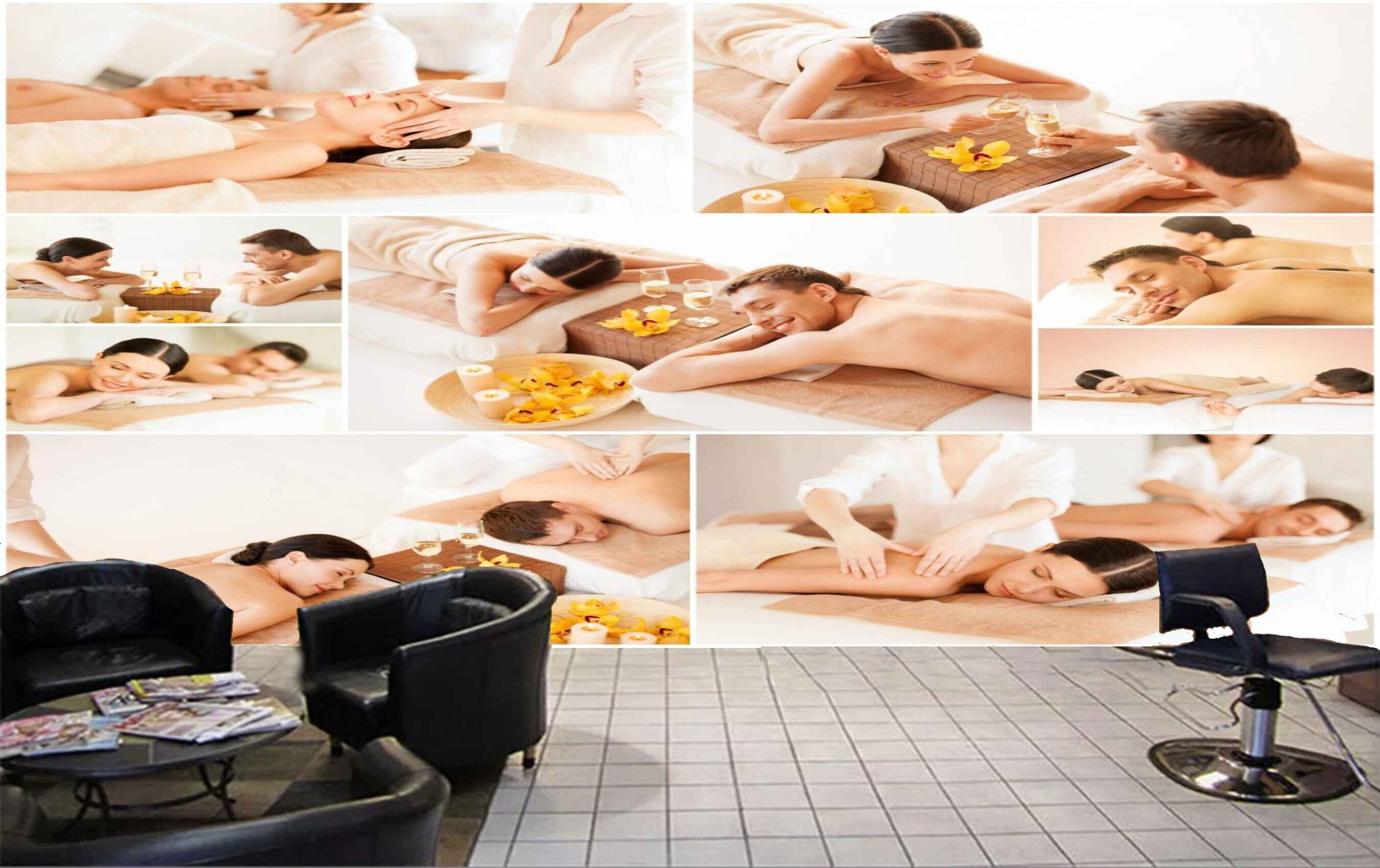 Avikalp MWZ3711 Body Massage Spa Yellow Flowers HD Wallpaper for Spa